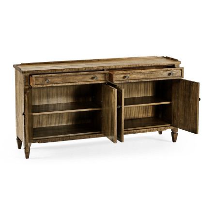 Casual Medium Driftwood Four Door Sideboard