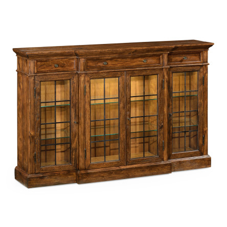Casual Four Door China Display Cabinet