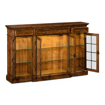 Casual Four Door China Display Cabinet