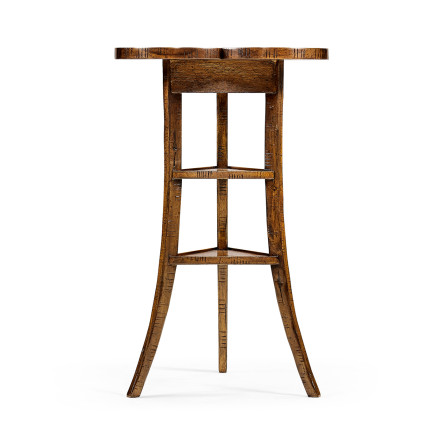 Trefoil Side Table in Country Walnut