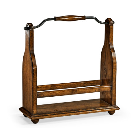 Wine Bottle Holder in Country Walnut