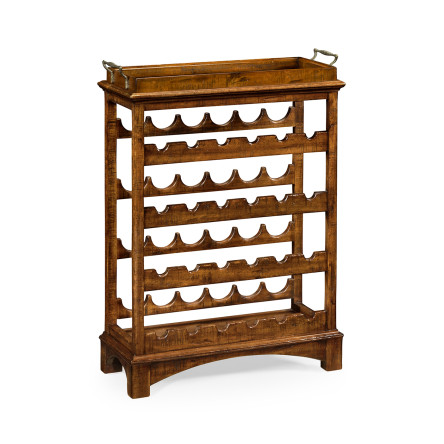 Four-Tier Wine Shelf in Country Walnut
