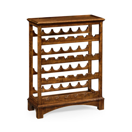Four-Tier Wine Shelf in Country Walnut
