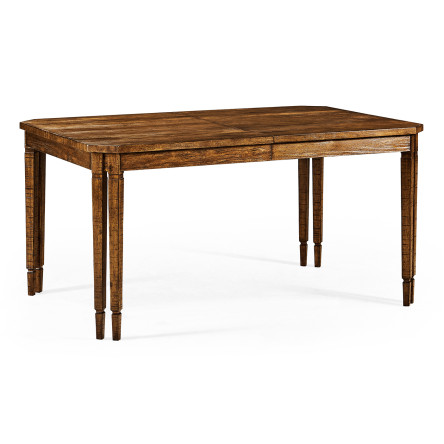 Casual Rectangular Dining Table in Country Walnut 60