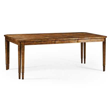 Casual Rectangular Dining Table in Country Walnut 60