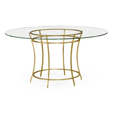 Gilded Iron Round Dining Table 60