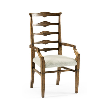 Pompano Ladderback Accent Arm Chair