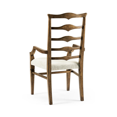 Pompano Ladderback Accent Arm Chair