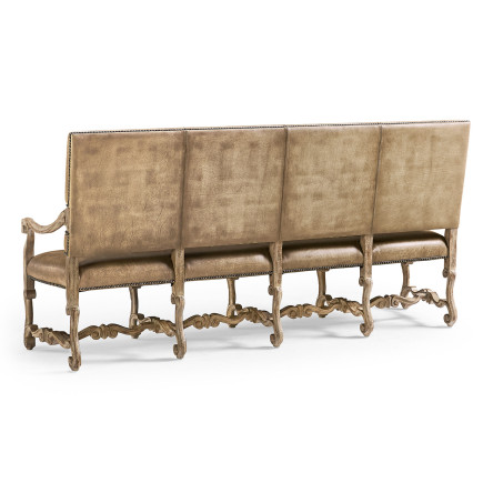 Sagehill Leather Banquette Bench