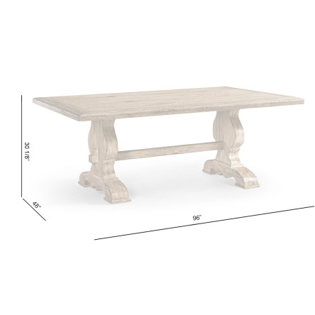 Sagehill Rectangular Trestle Table 96
