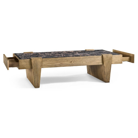 Echo Canyon Marble Rectangular Cocktail Table