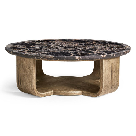 Stone Ridge Round Marble Cocktail Table Light