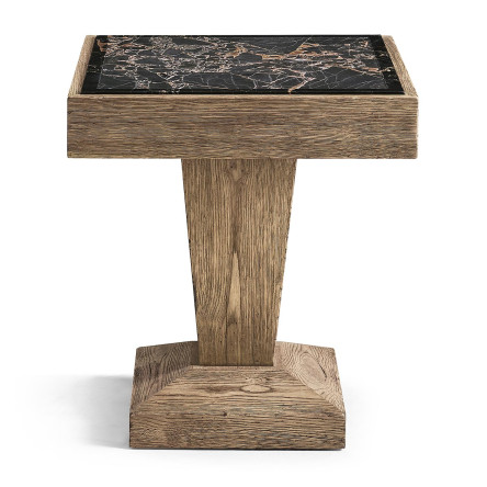 Echo Canyon Square Marble Side Table
