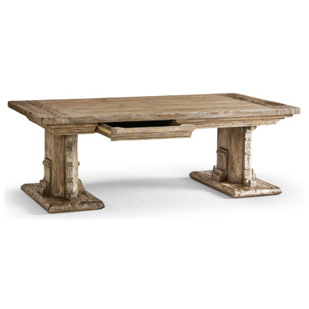 Caldera Pedestal-Base Cocktail Table