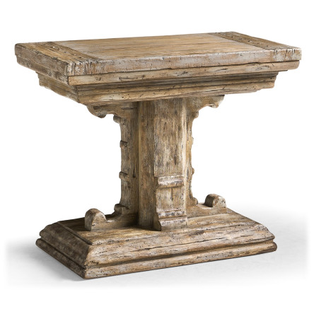 Caldera Pedestal-Base Side Table