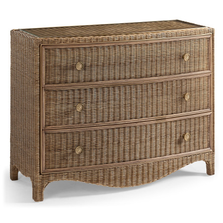 Palm Court Rattan Bow Front Chest