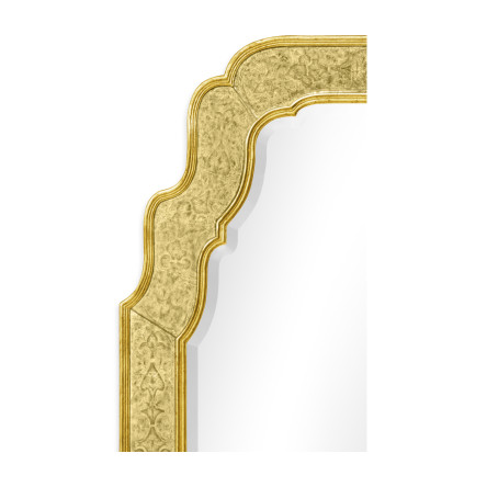 William & Mary Style Églomisé Framed & Gilded Mirror