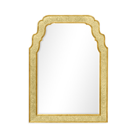 William & Mary Style Églomisé Framed & Gilded Mirror