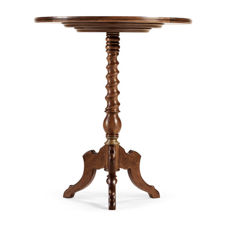 Églomisé & Walnut Round Wine Table