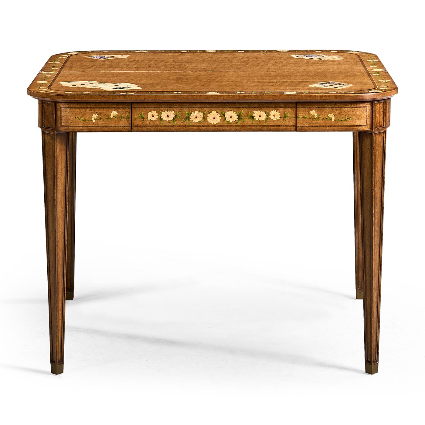 Satinwood Painted Card Table