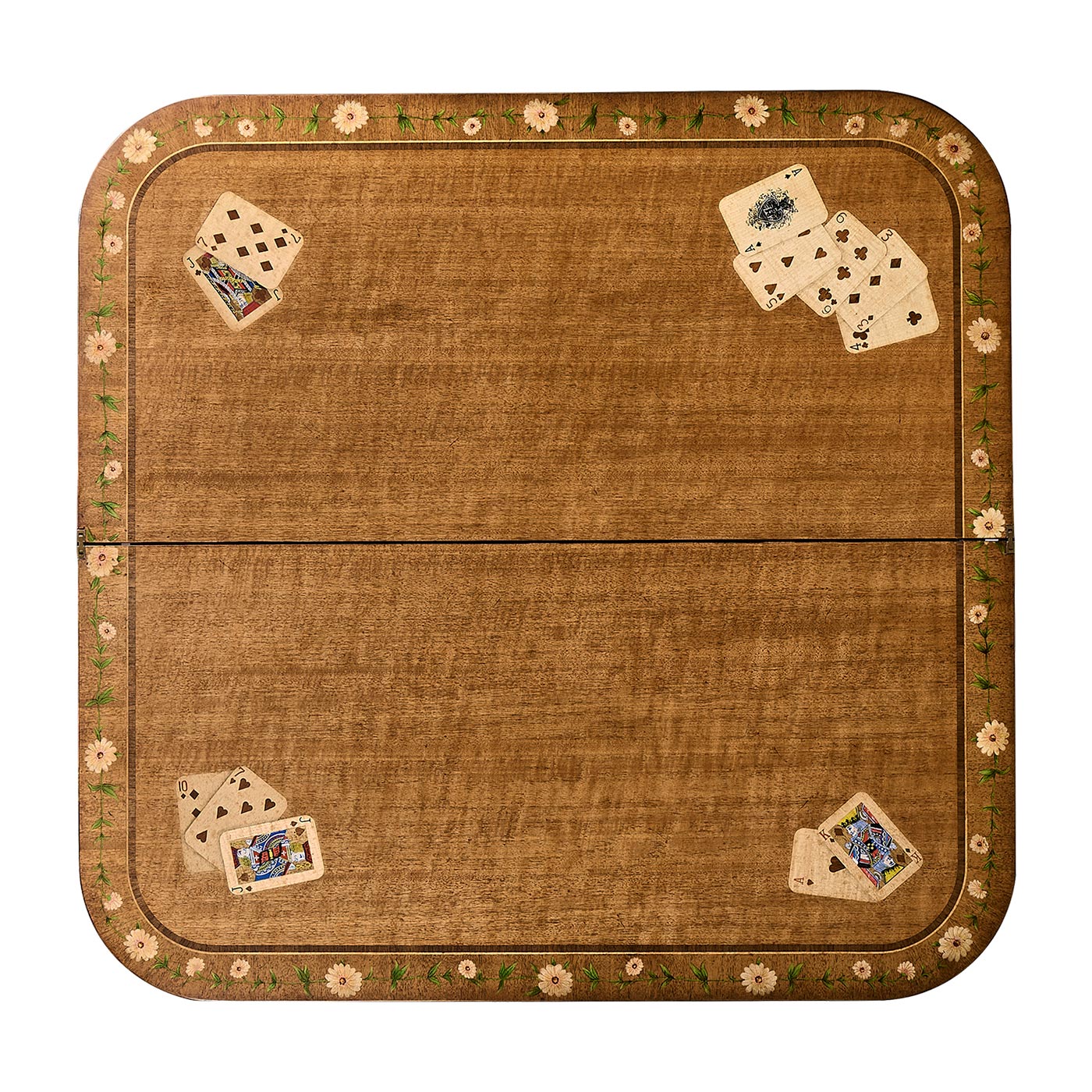 Satinwood Painted Card Table