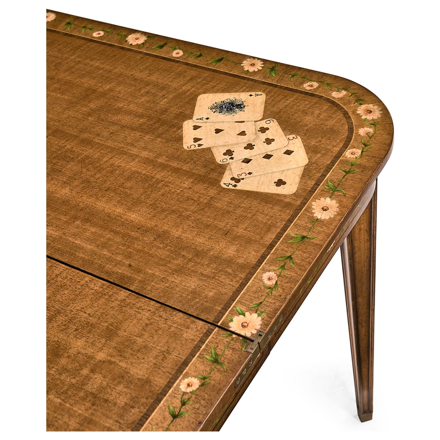 Satinwood Painted Card Table