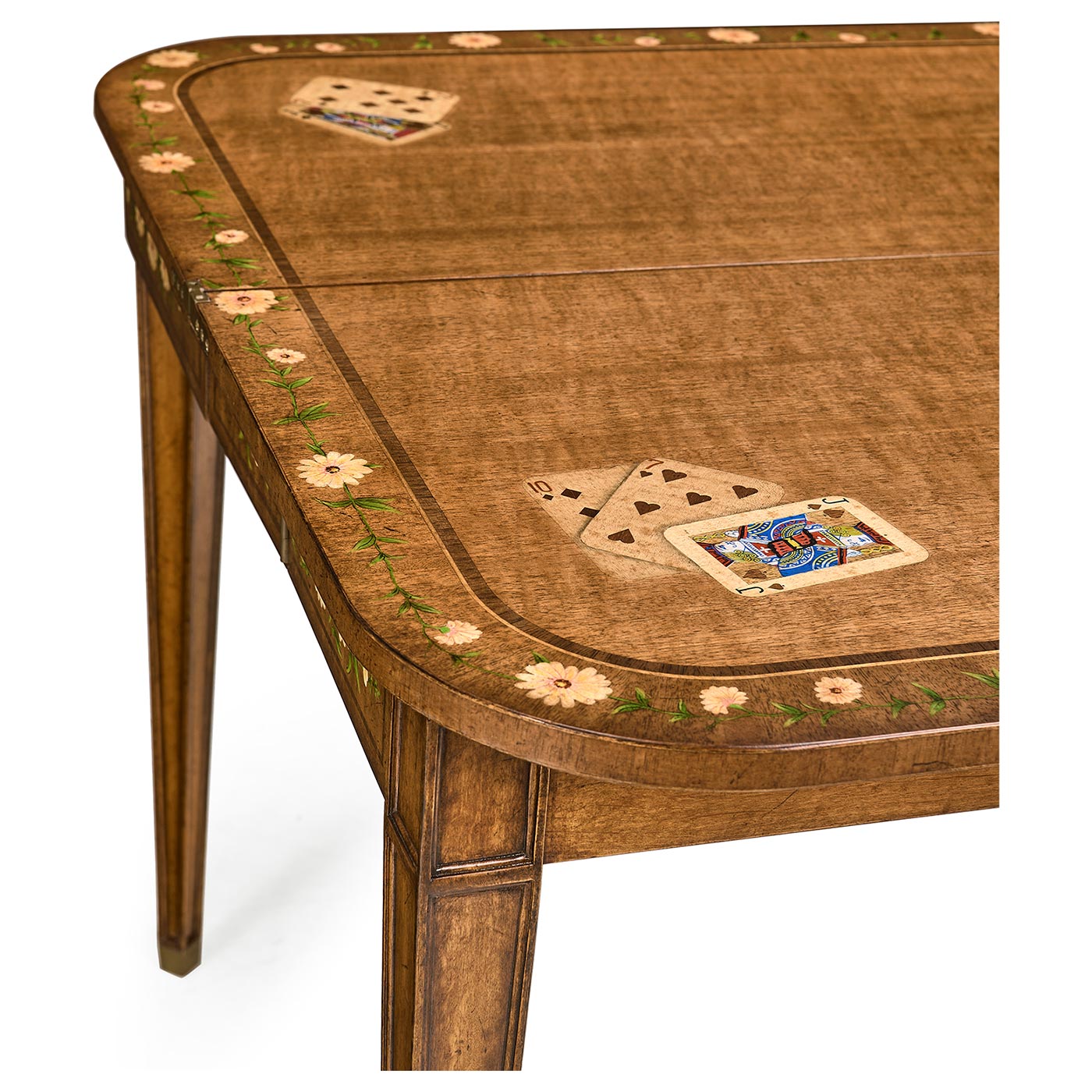 Satinwood Painted Card Table