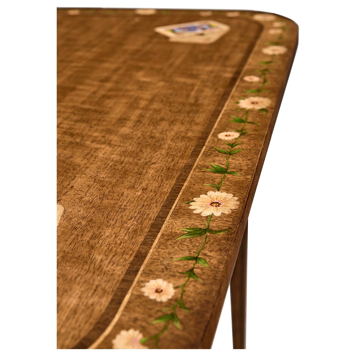 Satinwood Painted Card Table