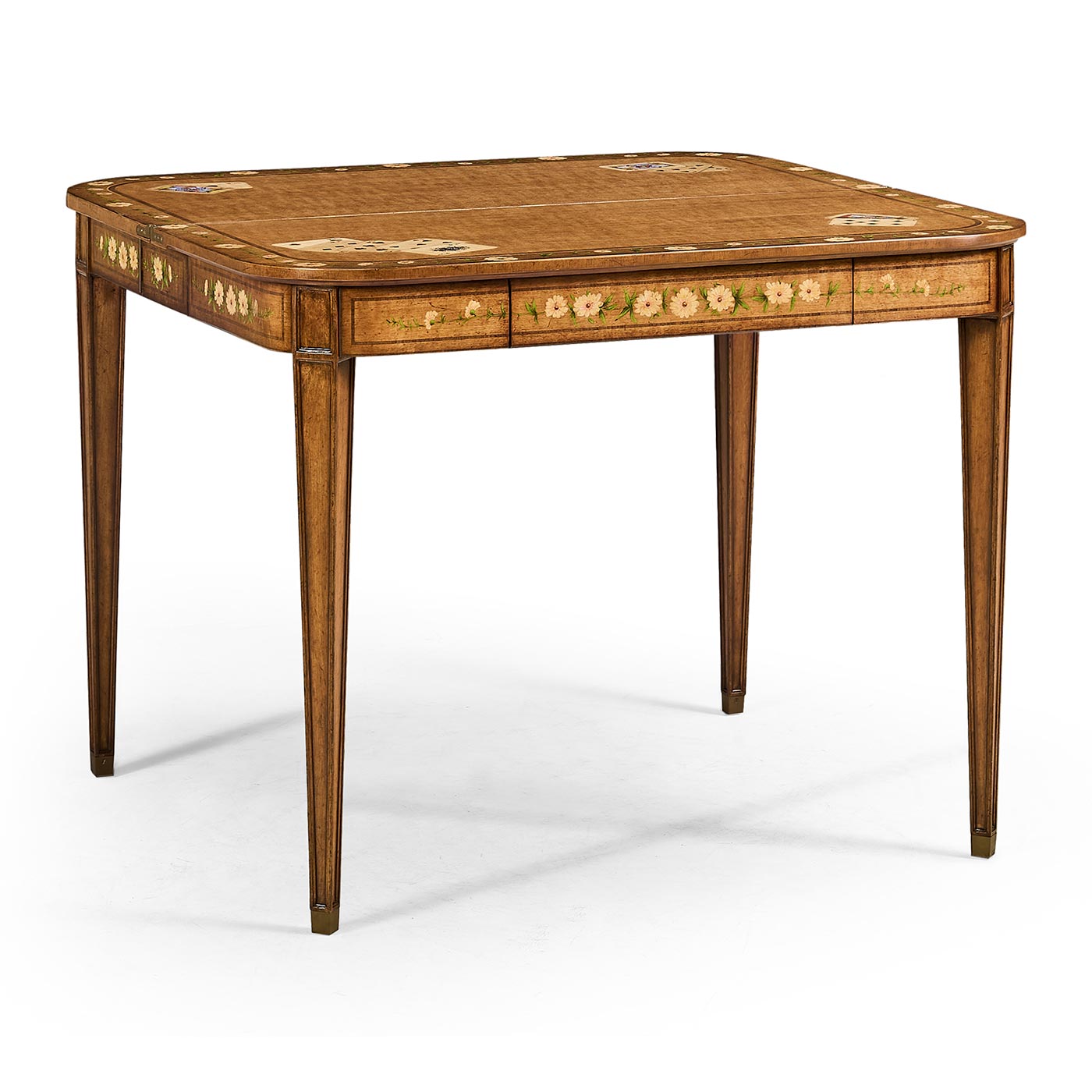 Satinwood Painted Card Table