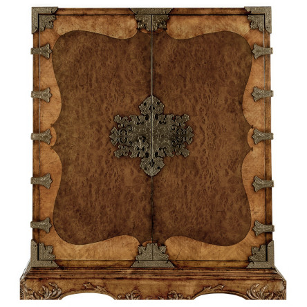 Queen Anne Walnut & Satinwood Writing Cabinet