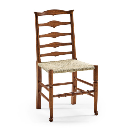Traditional Triangular Ladderback Side Chair