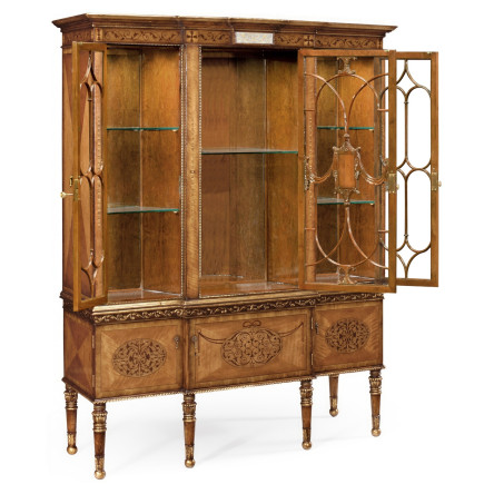 Satinwood Display Cabinet