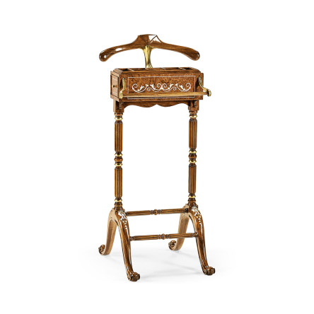 Burl & Mother of Pearl Valet Stand