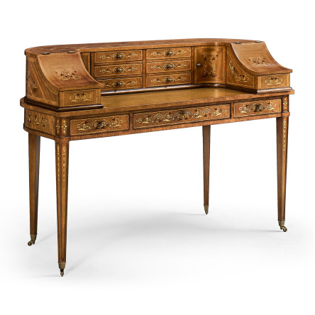 Satinwood Carlton House Desk