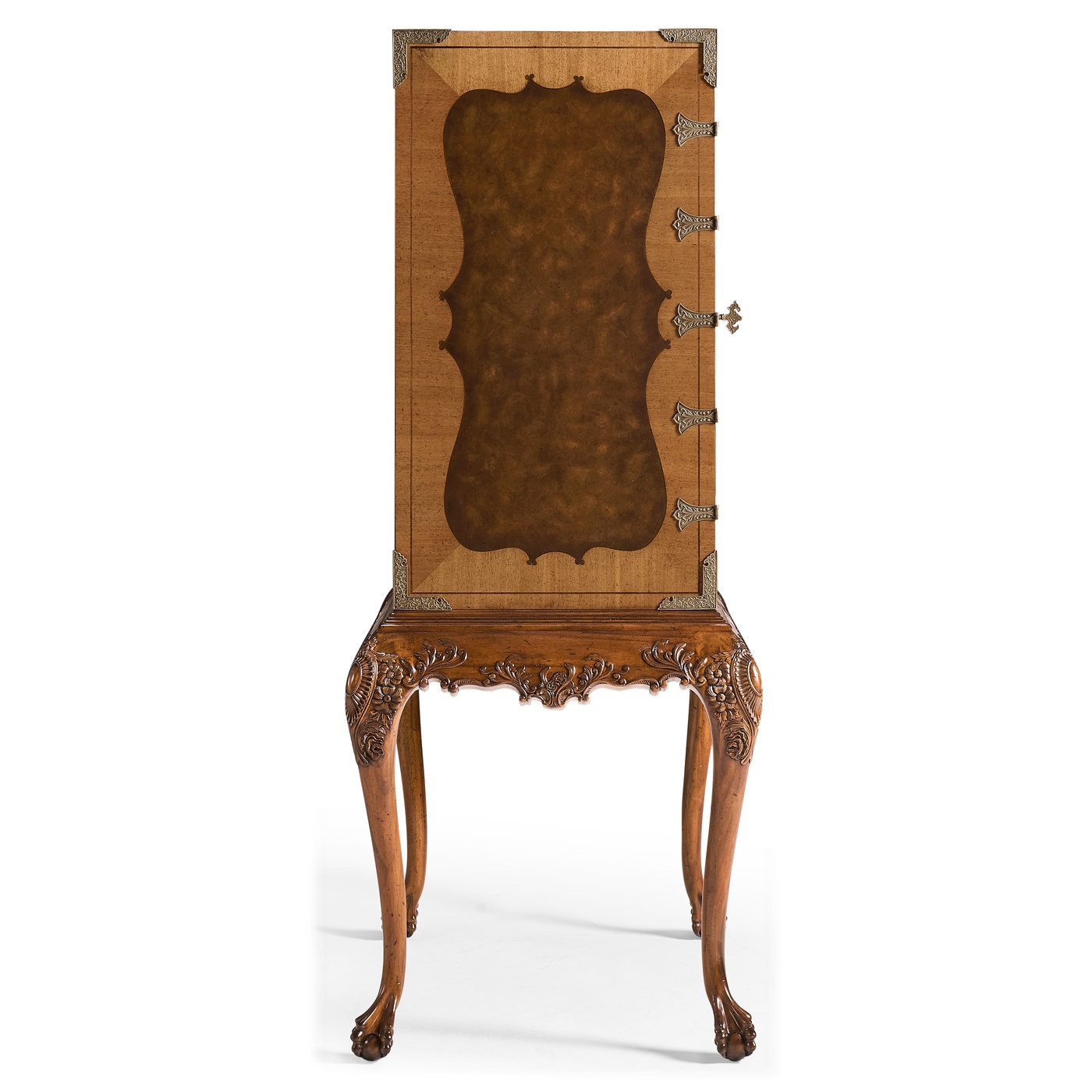 Queen Anne Walnut & Satinwood Drinks Cabinet
