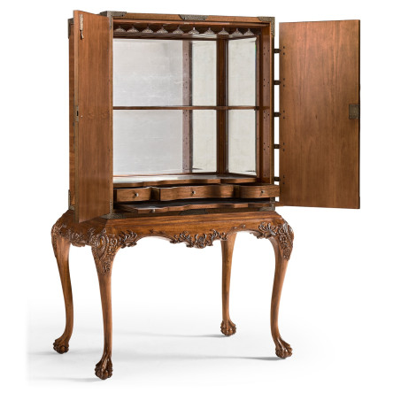Queen Anne Walnut & Satinwood Drinks Cabinet