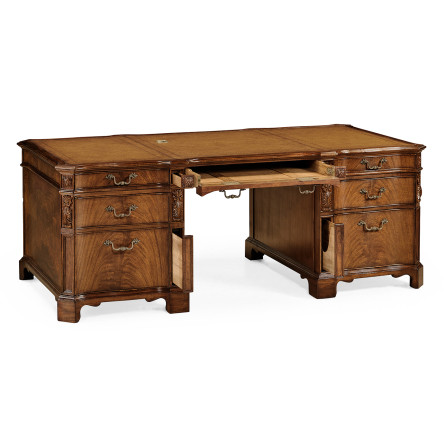 Walnut Faux Partners Desk