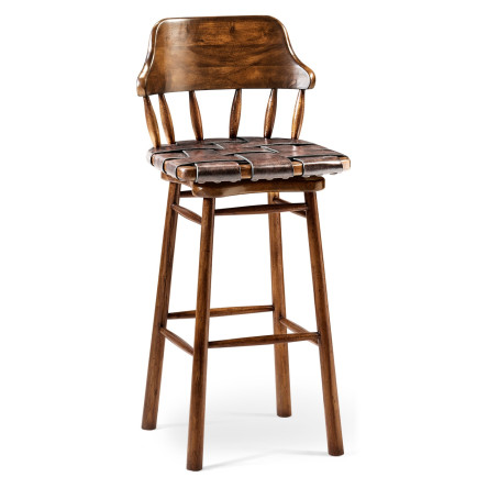 Country Style Leather Bar Stools
