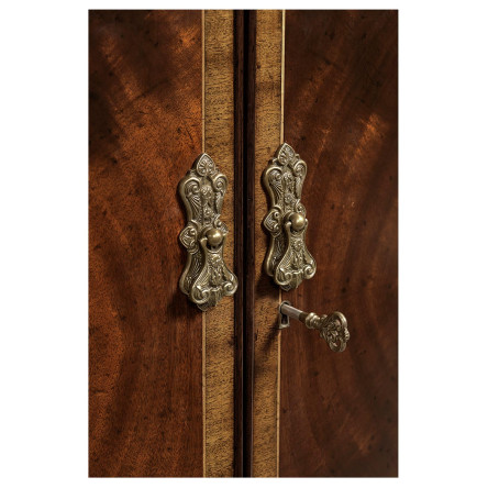 Mahogany Double Serpentine Sideboard