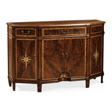 Starburst Mahogany Side Cabinet