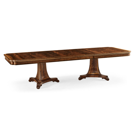 Curved Pedestal Extending Dining Table 92