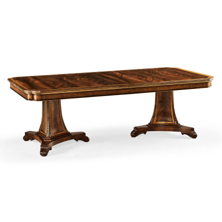 Curved Pedestal Extending Dining Table 92