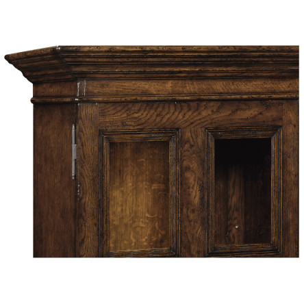 Tudorbethan Dark Oak China Cabinet