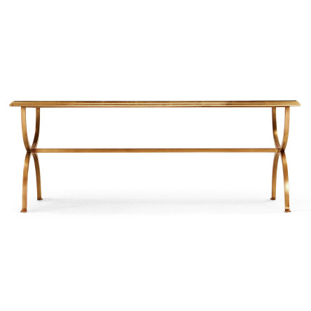 Églomisé & Gilded Iron Coffee Table