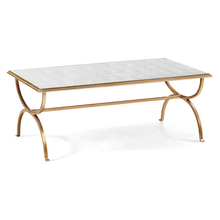 Églomisé & Gilded Iron Coffee Table