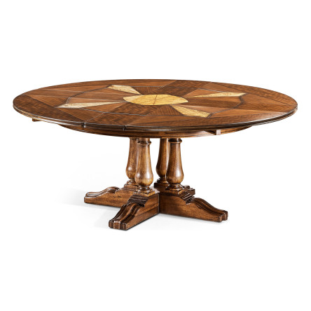 Round Country Extending Dining Table 59