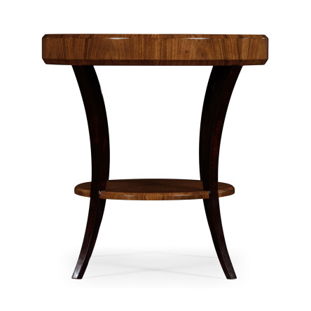 Art Deco High Lustre Round Side Table