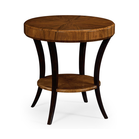 Art Deco High Lustre Round Side Table