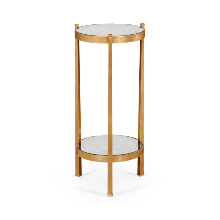 Églomisé & Gilded Iron Wine Table