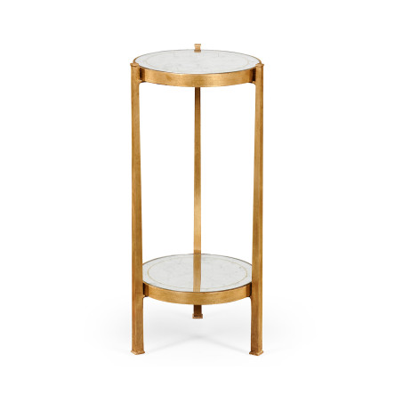 Églomisé & Gilded Iron Wine Table